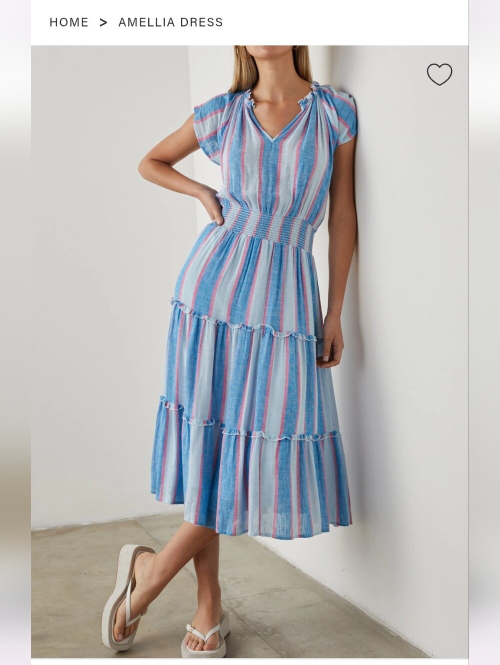 EUC Rails Amellia Dress in Kona Stripe M